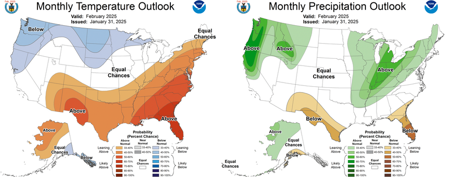 february weather outlook maps